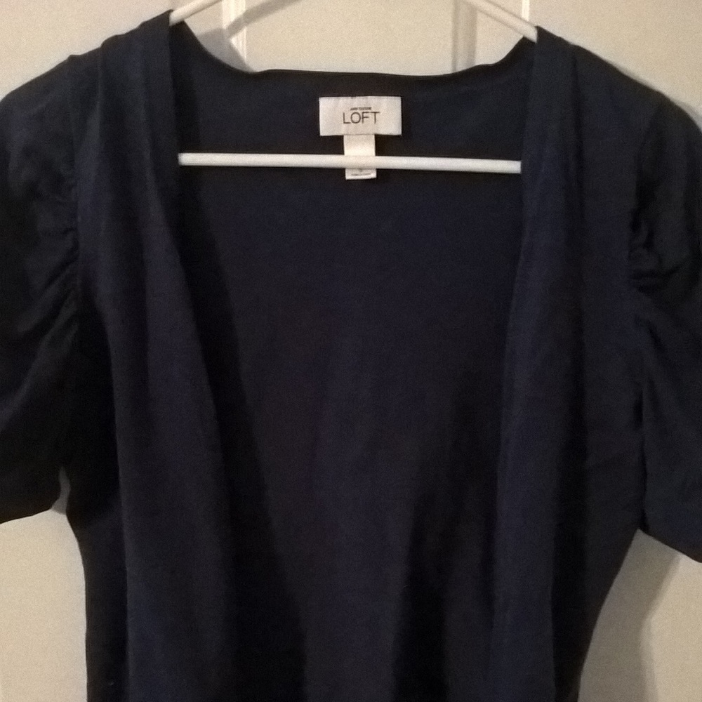 Anne Taylor Loft Navy Cardigan